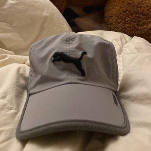 Grey Puma activewear cap